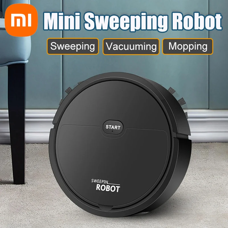 Xiaomi 3 In 1 Sweeping Robot Wireless Vacuum Cleaner Rechargeable Sweeping Vacuuming Mopping Cleaning Machine Home Appliance New