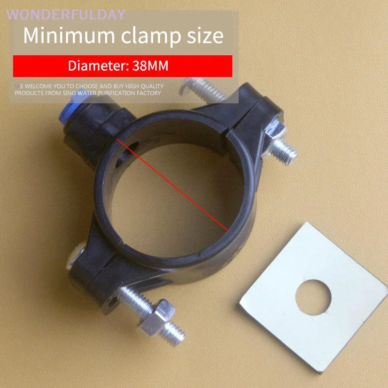 Stainless Adjustable 38-58MM Water Drain Waste Pipe Clamps 14 Inch OD Hose 1/2/3Pcs Reliable for Laundry Bath Use
