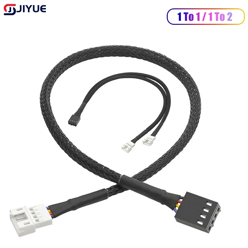 HOT Motherboard 1 To 1 Or 2 4Pin CPU Fan To PH 4pin GPU Cable Graphics PWM Cooking Fan Adapter Cable 30cm