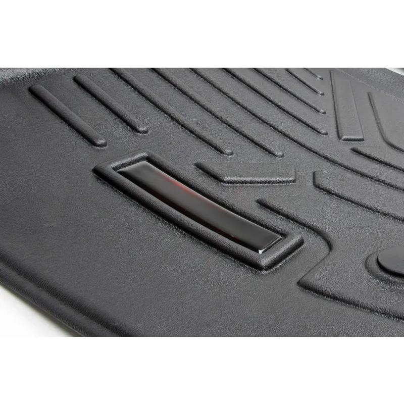 US All Weather Floor Mats Set for Chevy/GMC 1500 (2019-2024) - Custom Fit Rubber Floor Mats, Bench Seat Rubber Truck Mats