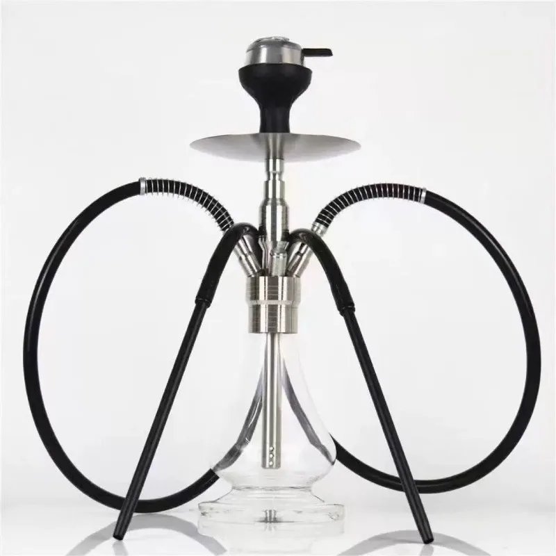 

Medium Internet celebrity stainless steel double tube four tube Arab shisha