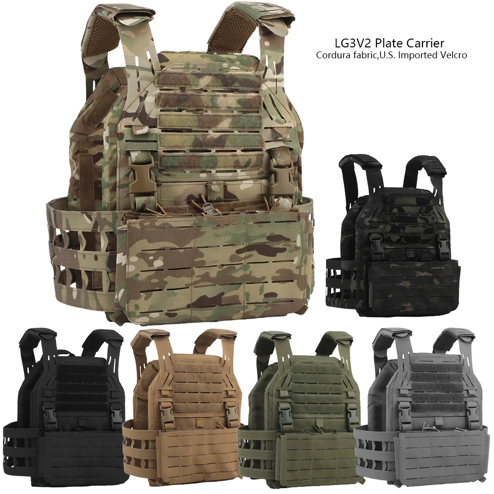 Hunting Tactical Vest Military LG3V2 Plate Carrier Molle Magazine Airsoft Paintball CS Outdoor Protective Lightweight Vest