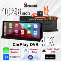 Srnubi 10.26 inch Car Radio Smart Screen 350° Rotate 4K Camera Wireless CarPlay Android Auto Universal Touch Dashboard Monitor