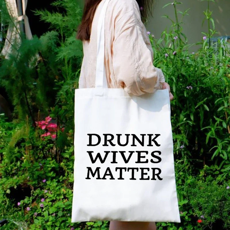 

Drunk Canvas Bag Hawaii Shopping Bags Women Vacation Tote Bag Canvas Mama Holiday Eco Designer