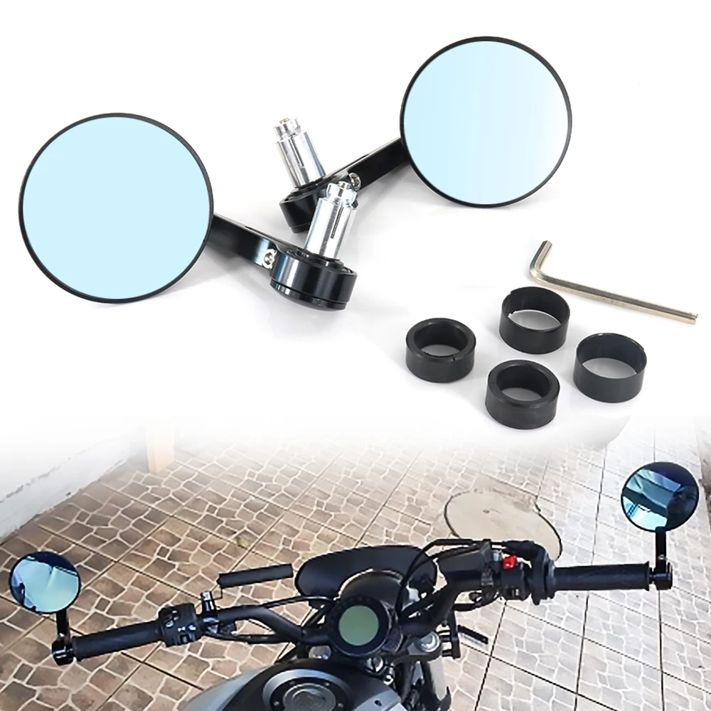 

Motorcycle Handle Bar End Side Mirrors Fit For YAMAHA TDM900 YZF R3 R25 FZ16 Fazer FZ8 MT-01 MT-25 MT-03 MT-15 XJR400 XJR1300