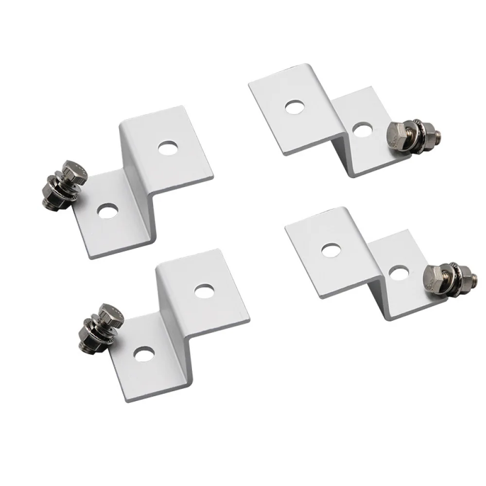 Sturdy Z Style Solar Panel Bracket Aluminum Alloy Mount For RV Roof Caravan Photovoltaic Power System Installation Parts