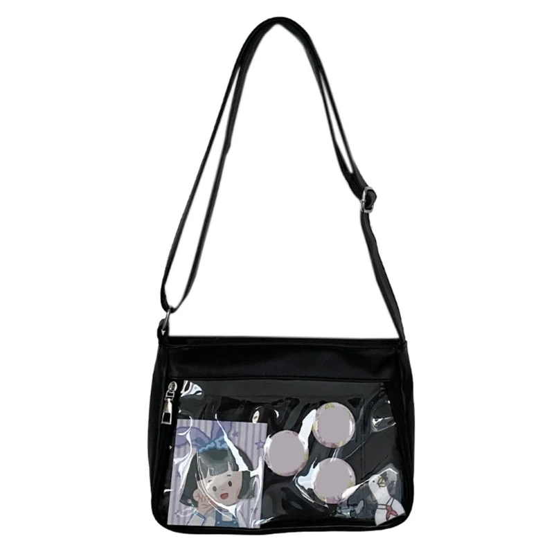 Japanese High School Girls JK Bag Women Nylon Handbags and Purses Transparent Itabag Women Crosssbody Bags