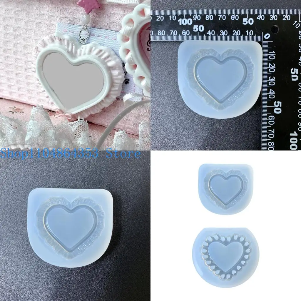 

652F Сердечная силиконовая форма для создания смол Сделай DIY подвесные аксессуары для ключей