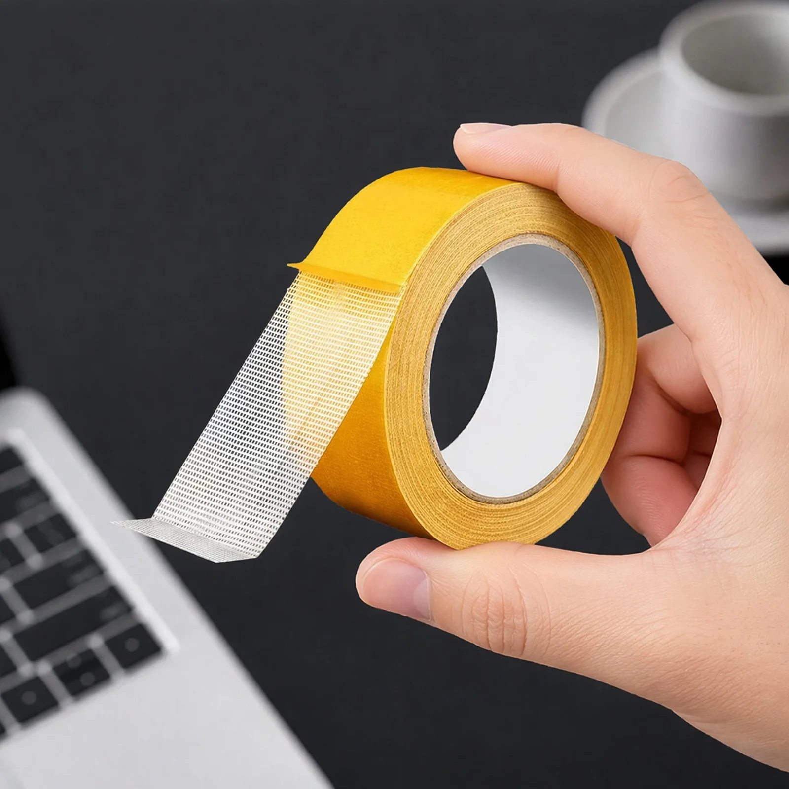 10M Extra Powerful Double Sided Adhesive Strong Double Sided Tape Non-slip Waterproof Translucent Mesh Tape Kitchen Bathroom