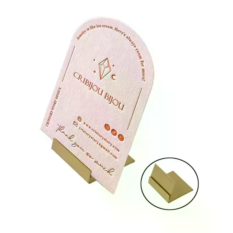 Card Holders Copper Table Number Stands Wedding Sign Elegant Message Name L Slant Display Stand Place