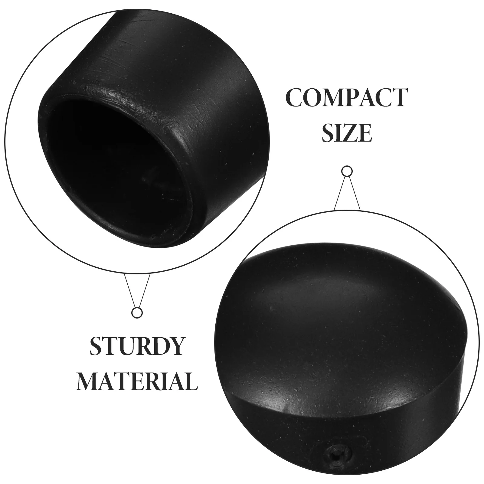 

20Pcs Table Soccer Game Rod Caps Simple Elegant Design Replacement Foosball End Caps for Standard Tables Plastic Protective