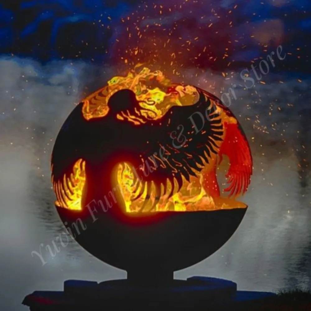 Customized Metal  Wood Burning Sphere Fire Pit