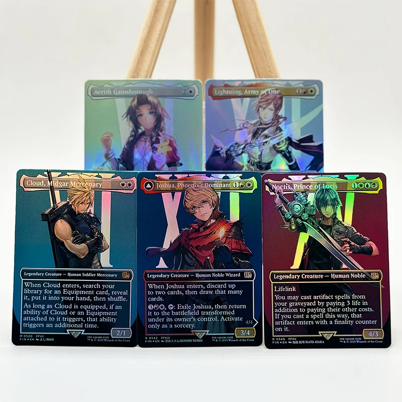 

Magic The Gatherings Storms Trading Card Game Diy Homemade Yuna,hope of Spira Cloud,midgar Mercenary Collection Card Toys Gift