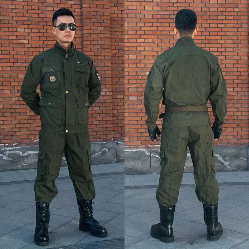 thiened-pure-cotton-workwear-outdoor-clothing-set-camouflage-training-orms-waed-durabili-military-een-work-outfits