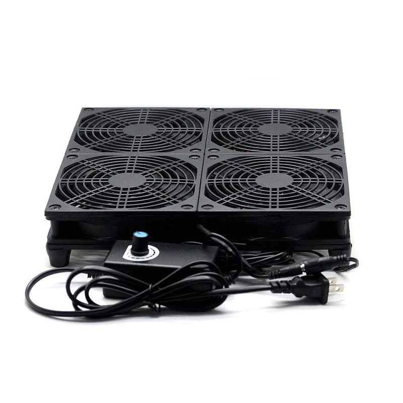 TV Box Router Fan High Air Volume Quiet 120mm 12V with Speed Power Supply Cooling Fan DIY Gaming Laptop Base Cooler