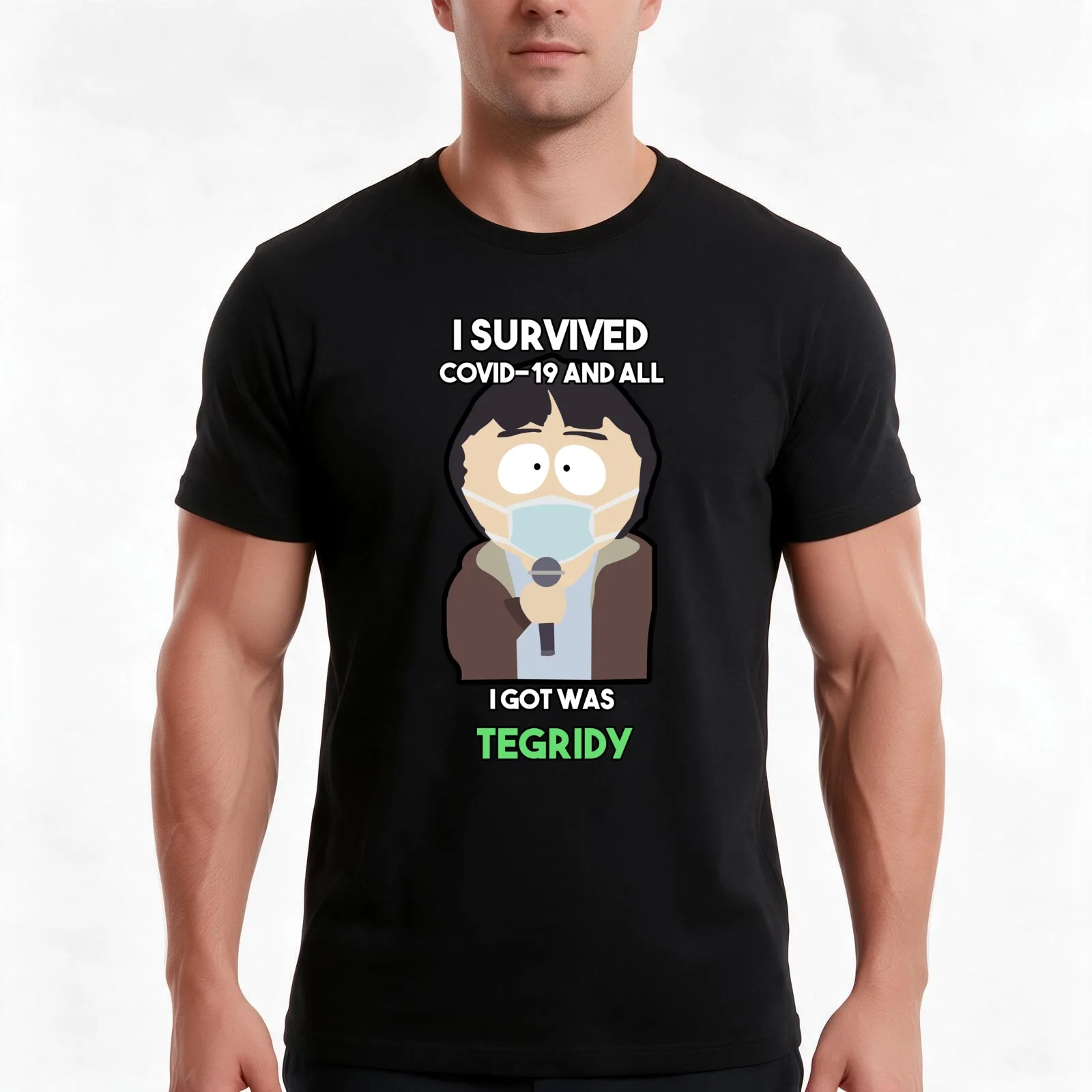 Randy Marsh - Tegridy T-Shirt, Summer Casual Cotton Tee, Oversized Streetwear Tops, Vintage Graphic Print, Unisex Men Women