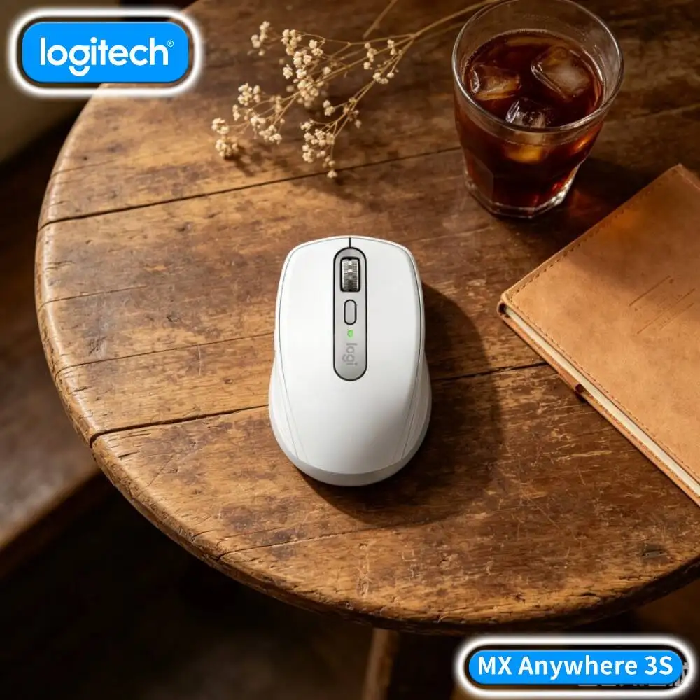 Office MX Anywhere 3S - 8000 DPI, 3-Device Bluetooth, Fast Charge, Perfect for Bookstore Desk & Daily Routine Work
