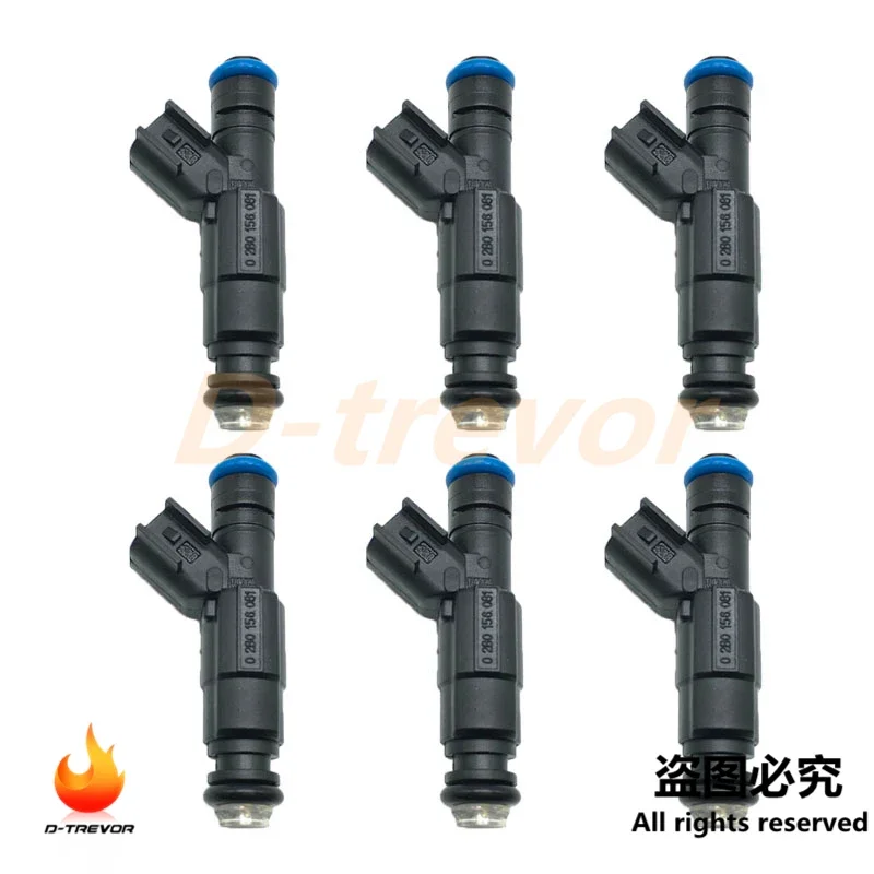 6Pcs Fuel Injector Nozzle for Marine Mercruiser V8 350 MAG 5.0 4.3L 6.2L 0280156081