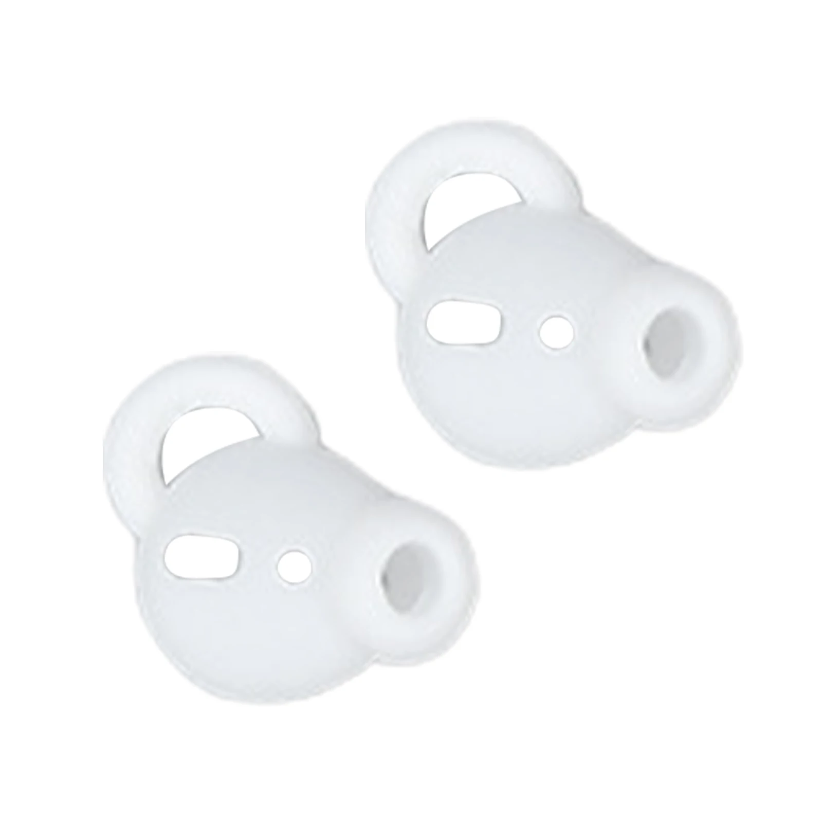 1pair Non Slip Soft Silicone Fashion Earbud Tips Washable Stain Resistant Caps Covers Noise Isolation Fit For Apple 1/2