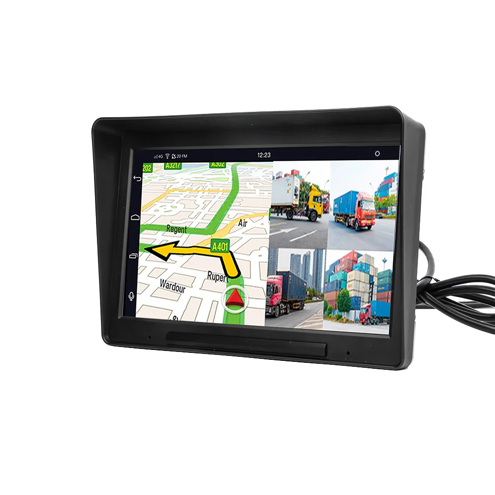 4CHs Android 8.1 2+32G Truck Dvr Fit 9-36V with Wifi Tracking Remote on Phone 4g Car Black Box DMS and ADAS CMSV7