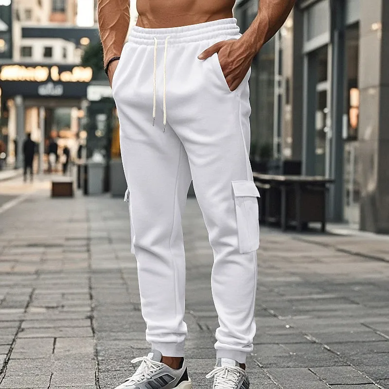 Men's Cargo Joggers Pants Multi-Pocket Casual Sweatpants Spring Summer