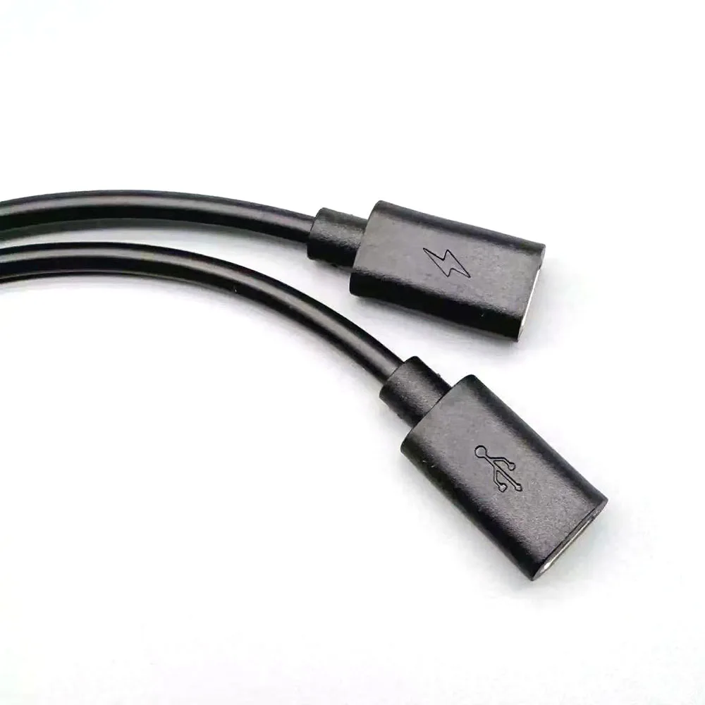 5 قطعة 2 في 1 USB نوع C إلى 2 USB C شحن سريع نقل البيانات محور الفاصل OTG محول محمول متعدد الوظائف