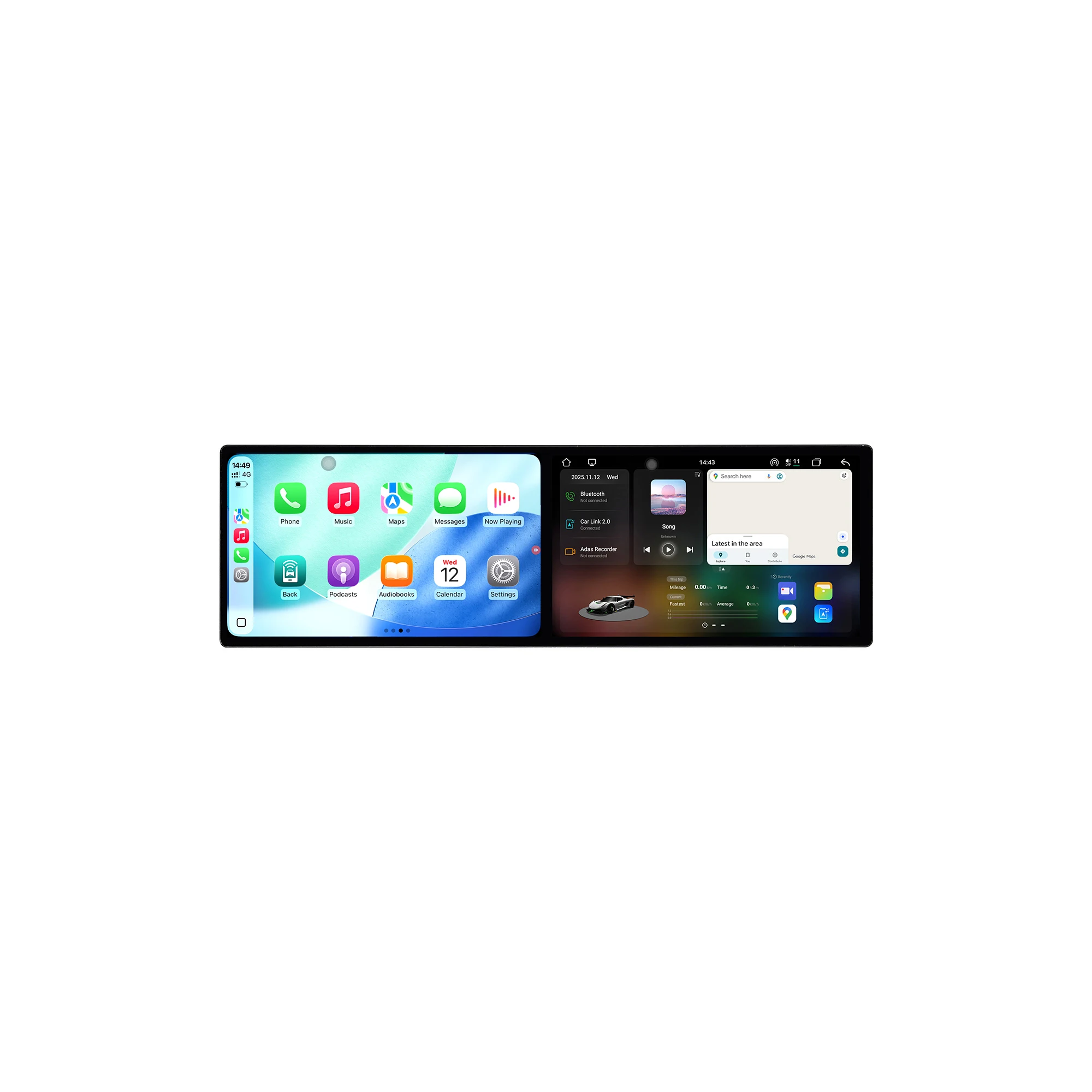 Dual 10.1 Inch Android 15 CarPlay Car Radio For Volvo XC90 2002-2014 Touch Screen Multimedia Player GPS Navigation 4G WIFI DSP