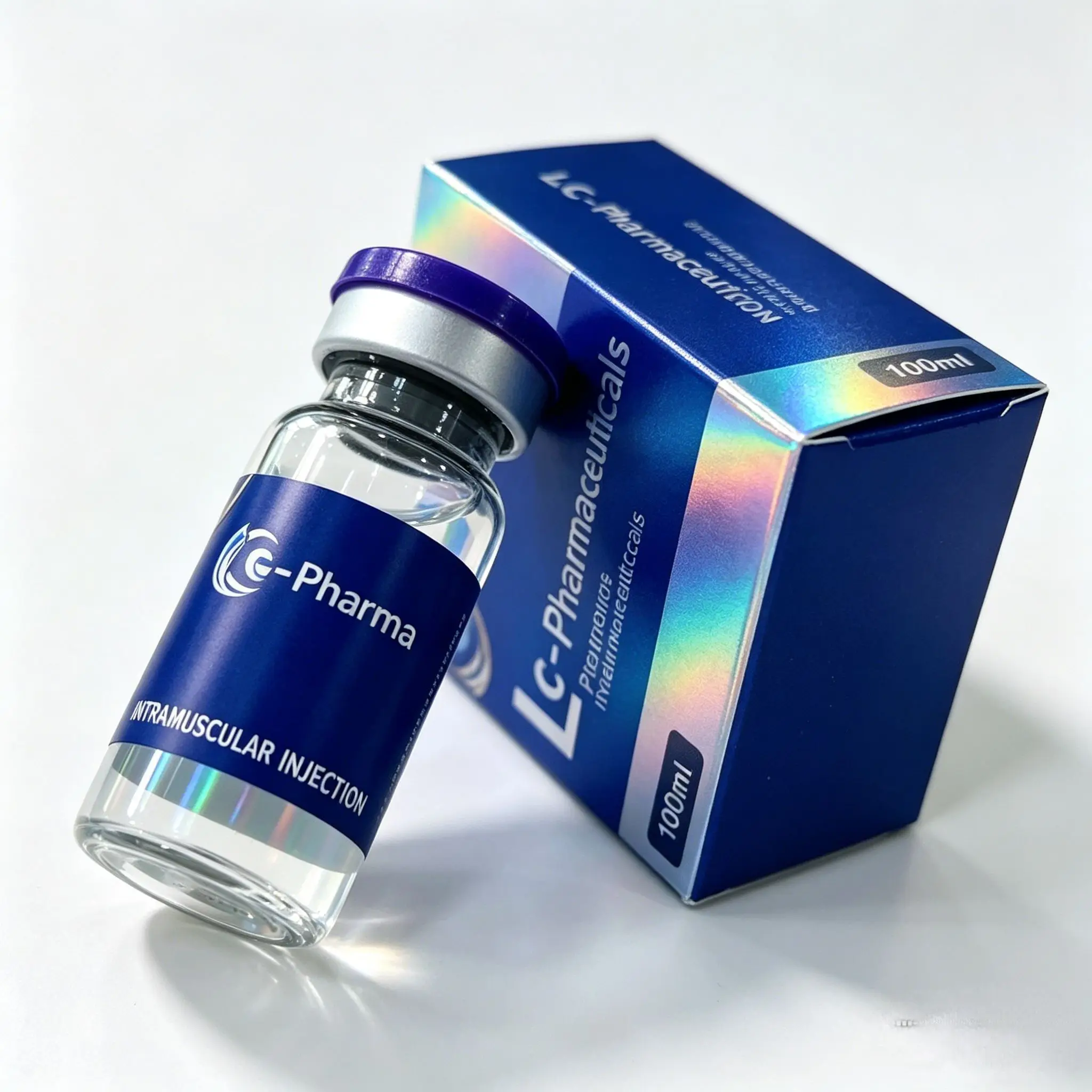 3ml 5ml 10ml Custom Peptide Decals & Box Set,Non-toxic Vinyl Labels for Personal Care Packaging Industry