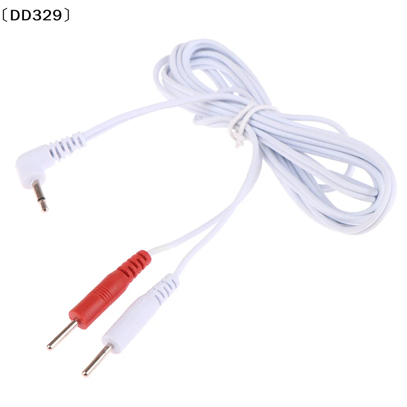 2.5mm Electrotherapy Electrode Lead Electric Shock Wires Cable For Tens Massager Connection Cable Massage 1.5m〔DD329〕