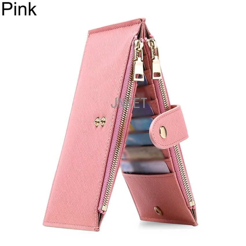 Fashion RFID Women's PU Leather Wallet Multifunction Card Holder Clutch Wallet Coins Purse Billfold