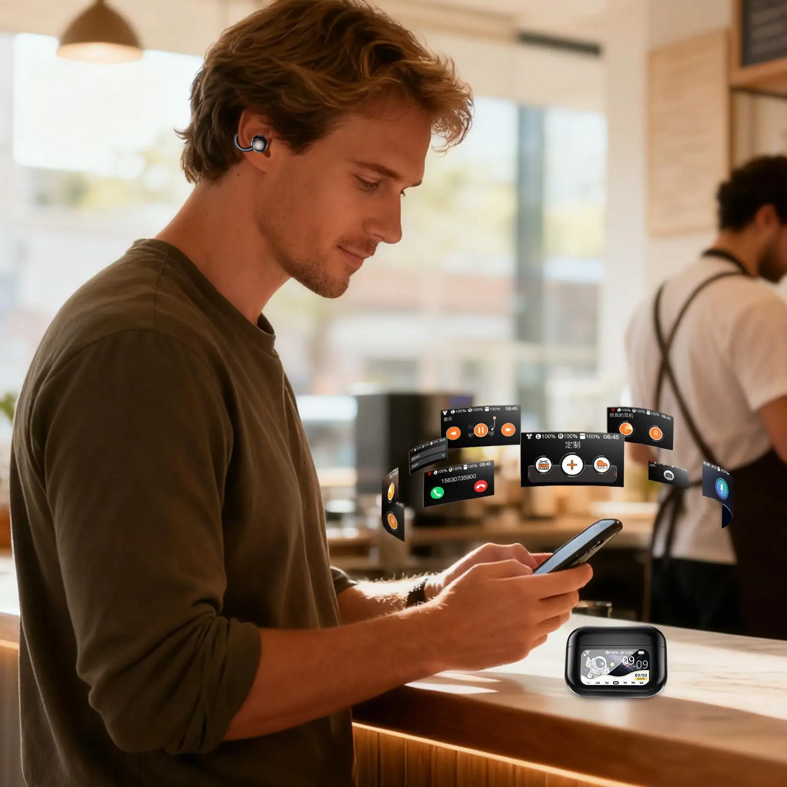 

Наушники-переводчики Ai, беспроводное устройство мгновенного перевода, умные наушники, 150-устройство-переводчик языка для мужчин, студентов