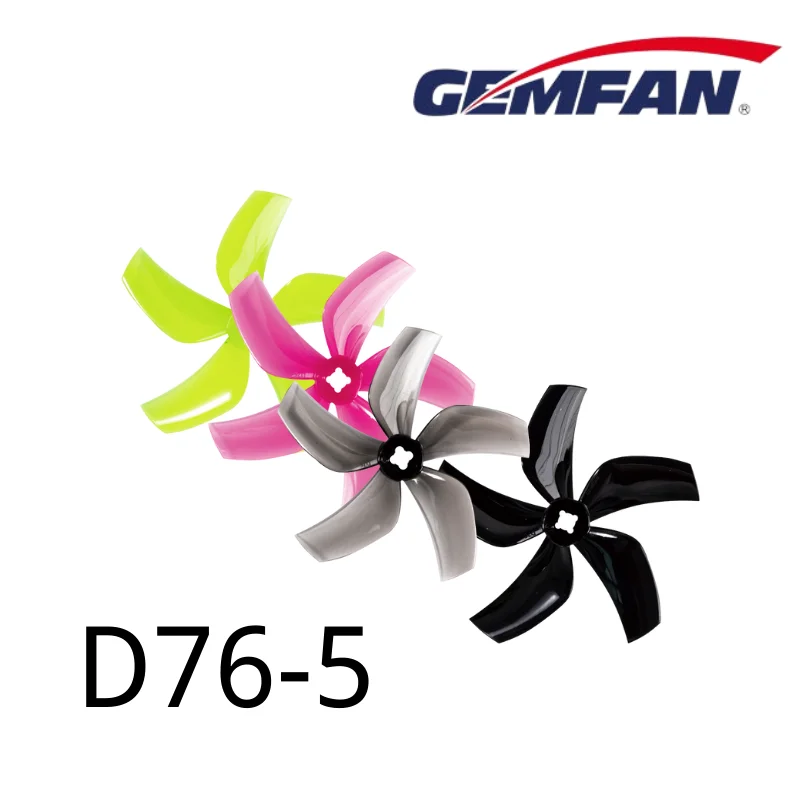 D76 Propeller 5 Blade PC Props Gemfan for Mini Multirotor FPV Racing Freestyle Toothpick Cinewhoop Ducted Drones Airplane 8pair