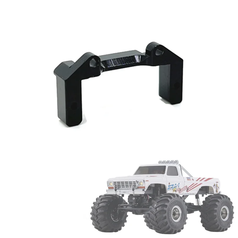 Soporte servo de metal para FMS FCX24 1/24 RC Crawler Car Upgrade Parts Accesorios de repuesto, negro