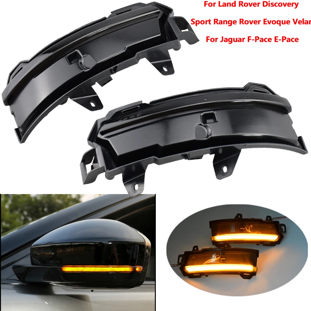 Dynamic Blinker Indicator For Land Rover Discovery Sport Range Rover Evoque Velar For Jaguar F-Pace E-Pace LED Turn Signal Light