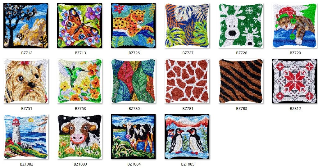 

Комплект крючков-защелок, подушка, пуговицы Smyrna, посылка для собак, верхняя часть 2025, набор крючков-защелок с узором, набор для рукоделия