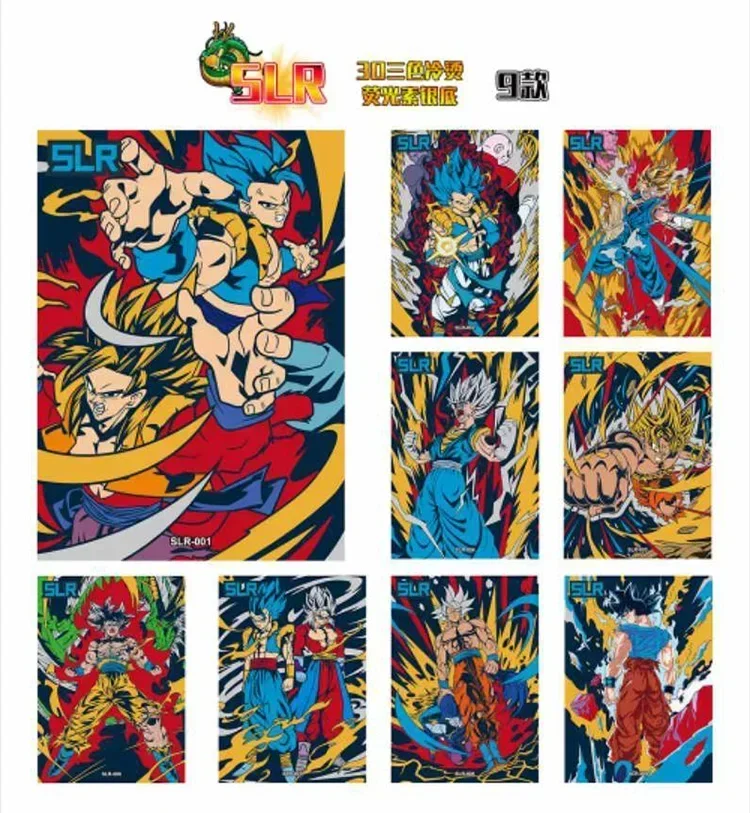 Tarjeta de Dragon Ball para niños, edición teatral, serie de superhéroes SSP Son Gohan, tarjeta de colección de Anime, tarjeta de batalla, juguete