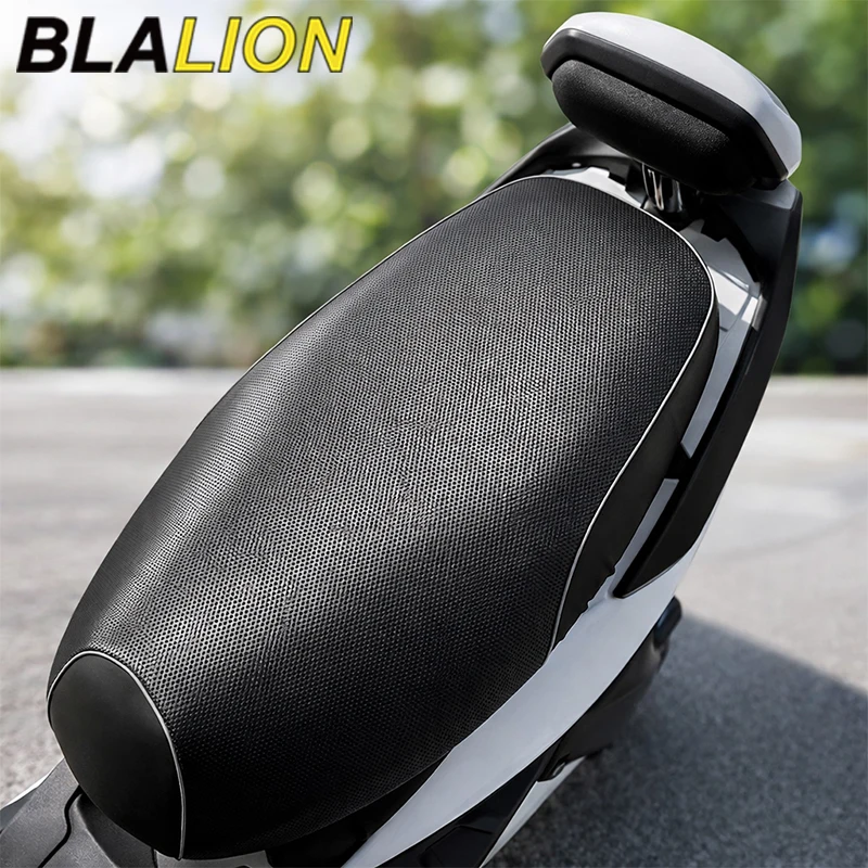 

Чехол для мотоциклетного сиденья BLALION 3D из искусственной кожи, трехслойный, утолщенный, водонепроницаемый, для мотоциклов и скутеров, с противоскользящей подушечкой