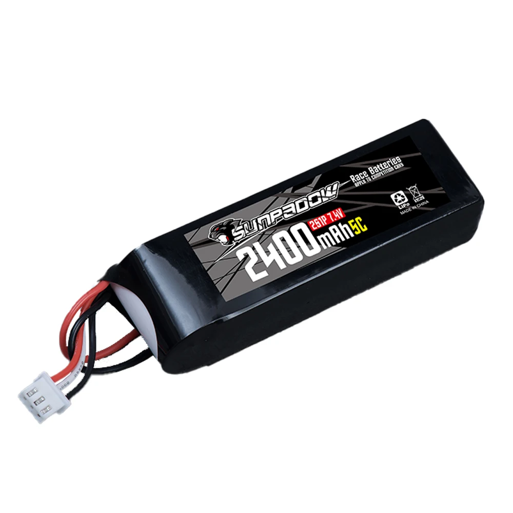 SUNPADOW 2S 7,4V Lipo-Akku 1:10 1:8 Dieselmotor Wohnmobil GT JR Stecker für RC Modellfahrzeug Auto LKW Panzer Buggy Rennsport Hobby