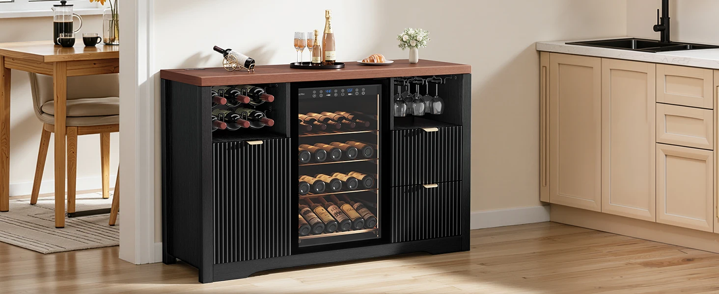 coffee wine bar cabinet for kitchen