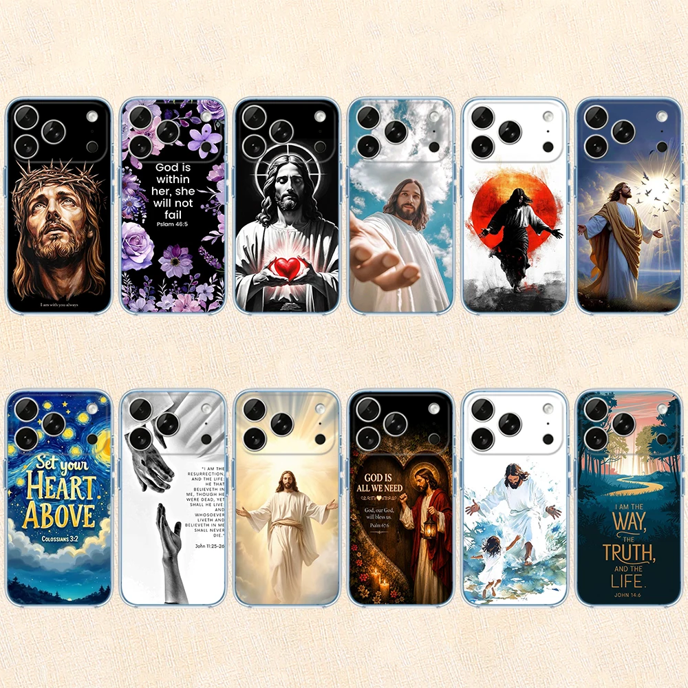 Funda transparente para teléfo - Phone Cases Jesus reseña y precio