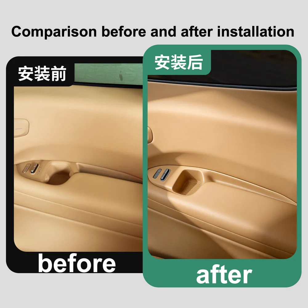 2 Pcs Fit For Xpeng GX Third Row Armrest Water Cup Silicone Cover Automotive Modification Supplies Beverage Cup Slot Pad