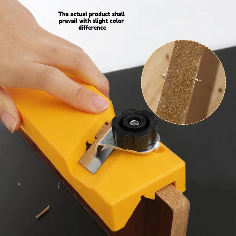 Wood Edge Trimmer, Hand Planer for Woodworking, Chamfer Tool for Plywood,MDF,Solid Wood,DIY Carpenter Tool with Adjustable Blade