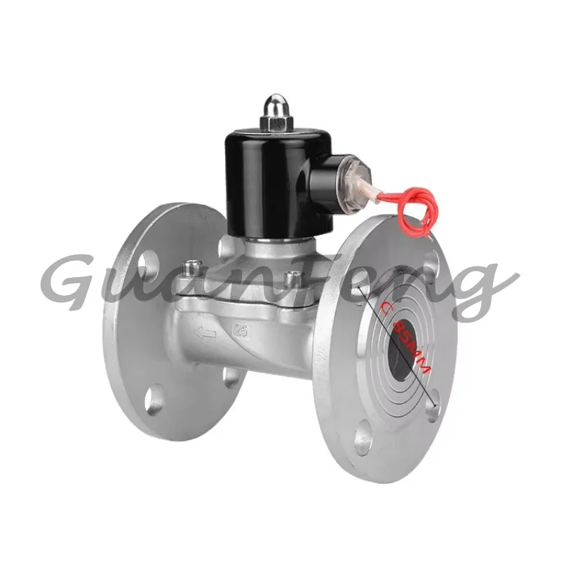 Cast iron stainless steel DN100 4 inch 24VDC solenoid valve