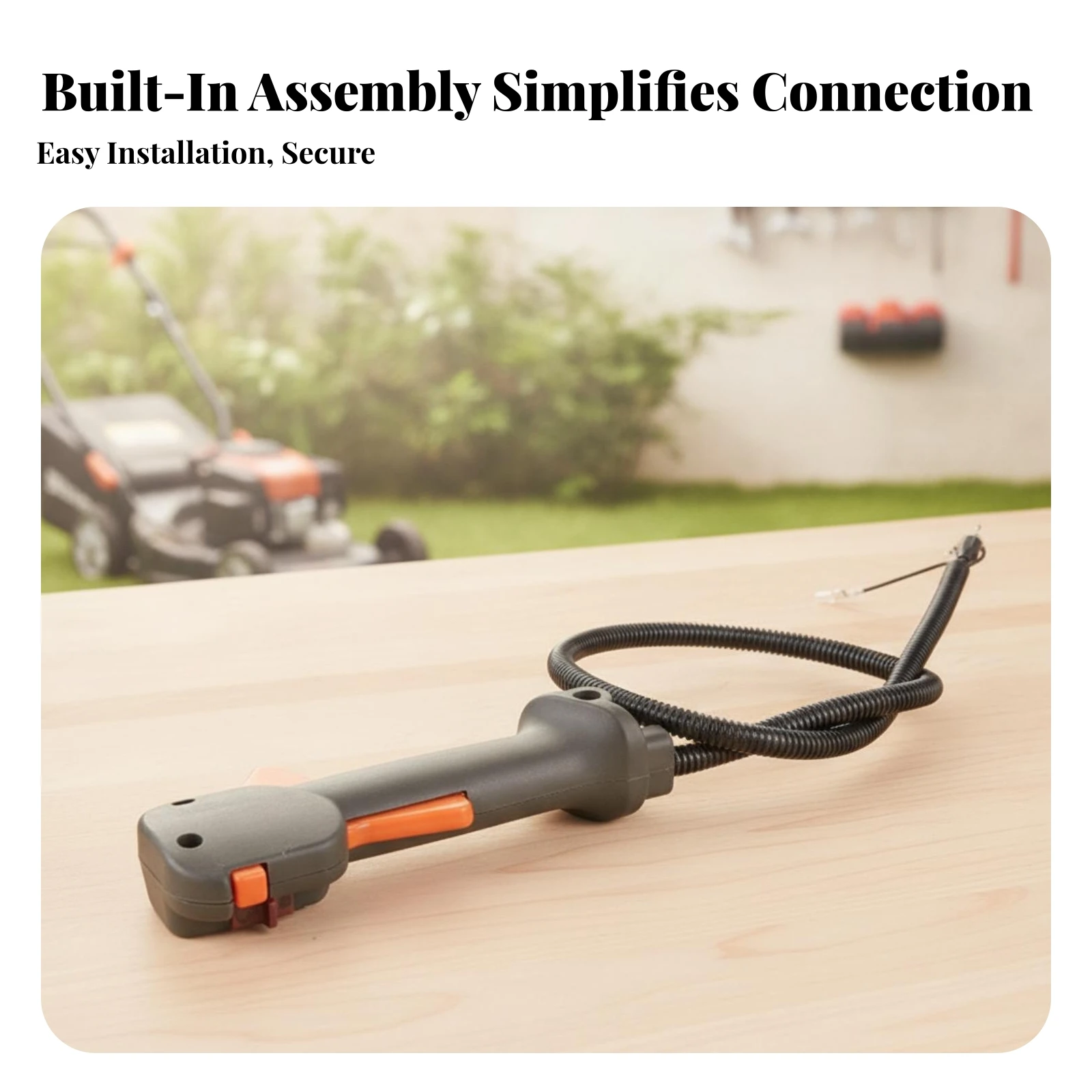 Handle Switch with Throttle Trigger Cable Wide Compatibility Throttle Control Assembly Trimmer Handle Switch Long-Lasting