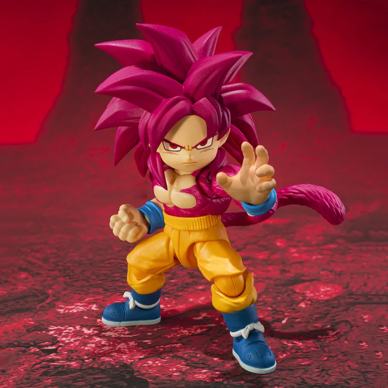 Dragon Ball DAIMA Super Saiyan 4 Original BANDAI S.H.Figuarts Son Gokuu DAIMA Action Figures Collection Model Statuette Gift