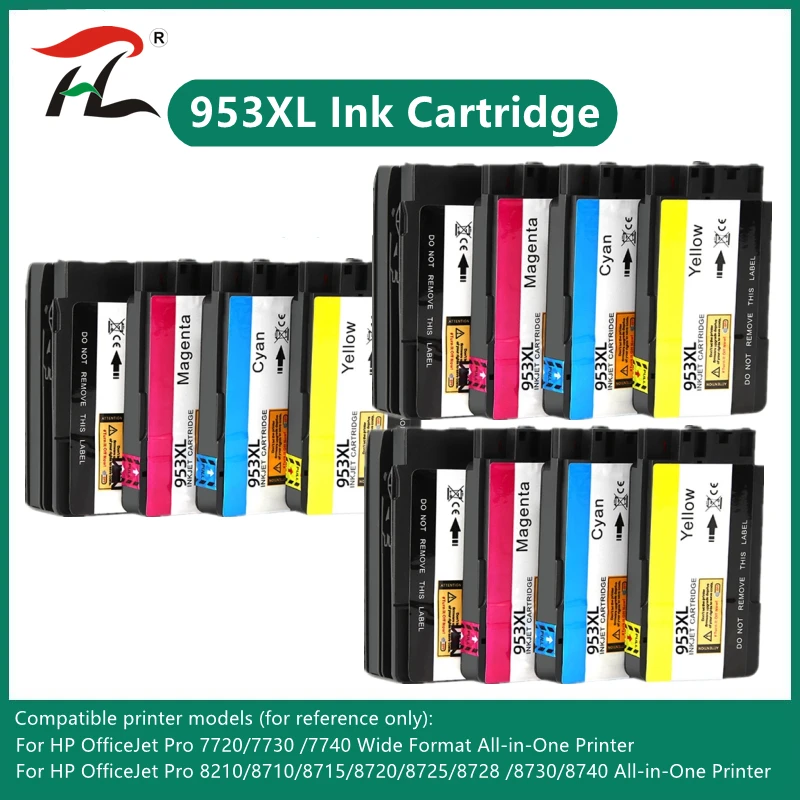 

Compatible Ink Cartridge for hp953 953 953XL for HP pro 7740 8210 8218 8710 8715 8718 8719 8720 8725 8728 8730 8740 printer