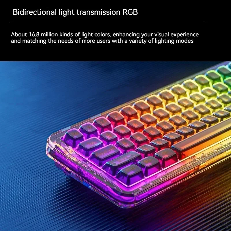 Imagem -05 - Teclado Mecânico Modo Usb 2.4g Bluetooth sem Fio Quente Rgb Esports Jogos Presente Firstblood-b67