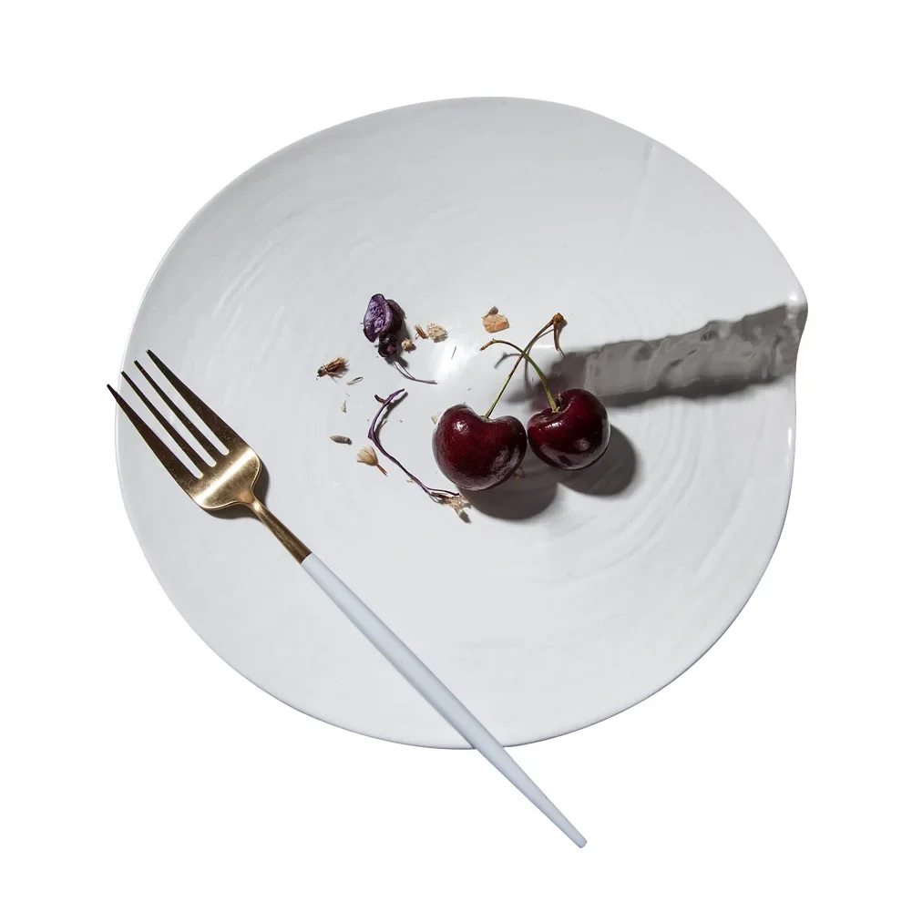 Japanese tableware ceramic plate high value characteristic hotel Western Restaurant steak dinner plate