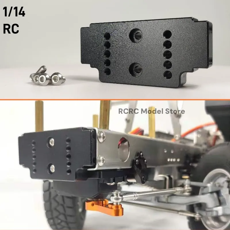 1/14 RC Truck Metal Front Crossmember Head Beam Servo Holder Shifting For Tamiya 1/14 Rc Tractor Truck Tipper Parts Accessories