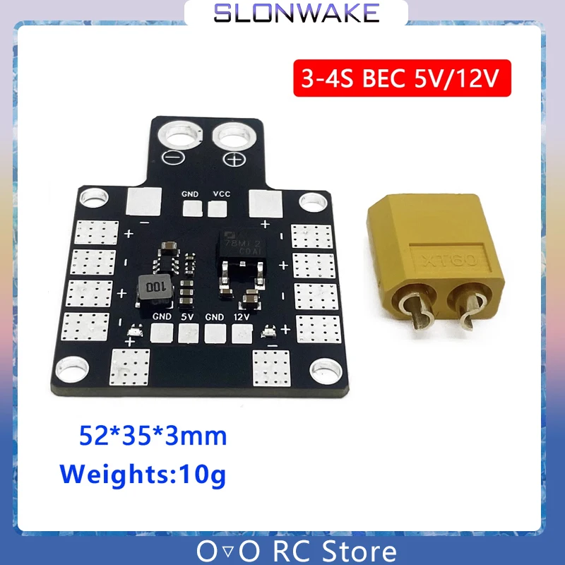 30*30 мм концентратор питания PDB XT60 плата распределения питания с BEC 5 В/12 В для FPV дрона квадрокоптера QAV210 3-4S LiPo батарея совместима